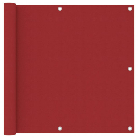 Écran de balcon rouge 90x300 cm tissu oxford