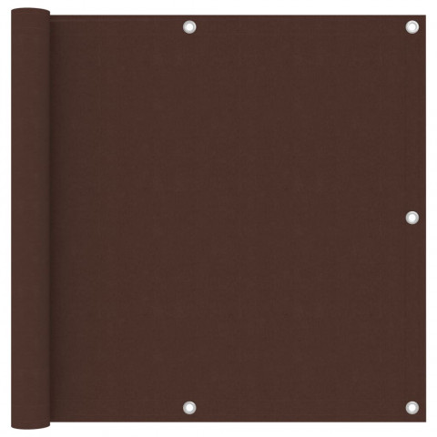 Écran de balcon marron 90x600 cm tissu oxford