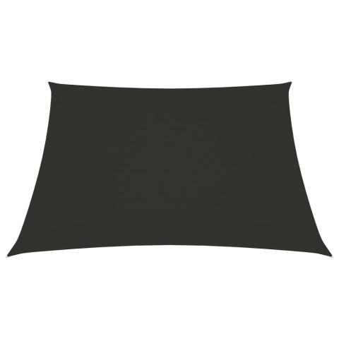 Voile toile d'ombrage parasol oxford rectangulaire 2,5 x 3 m anthracite 