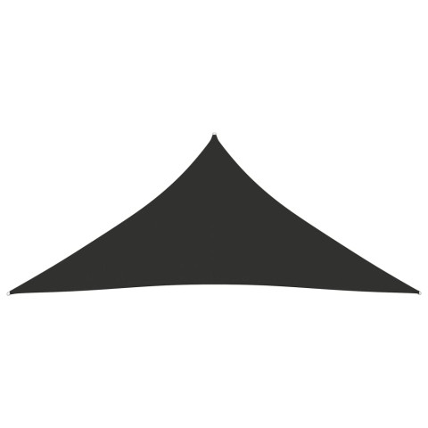 Voile toile d'ombrage parasol tissu oxford triangulaire 3 x 3 x 3 m anthracite helloshop26 02_0009819