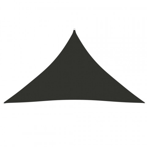 Voile de parasol tissu oxford triangulaire 4x4x5,8 m anthracite