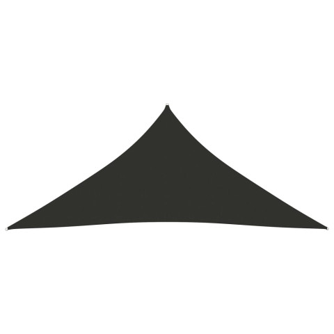 Voile toile d'ombrage parasol tissu oxford triangulaire 4 x 5 x 5 m anthracite helloshop26 02_0009886