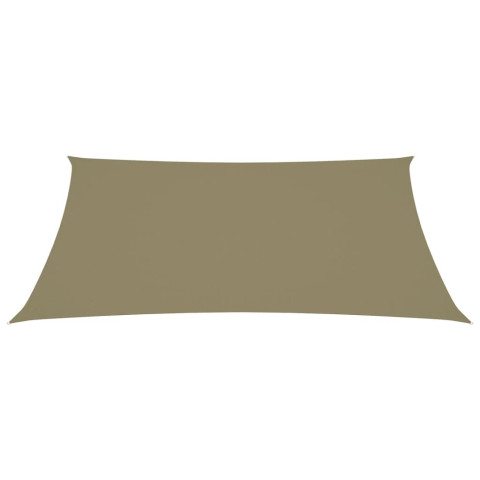 Voile d'ombrage parasol tissu oxford rectangulaire 6 x 8 m - Couleur au choix