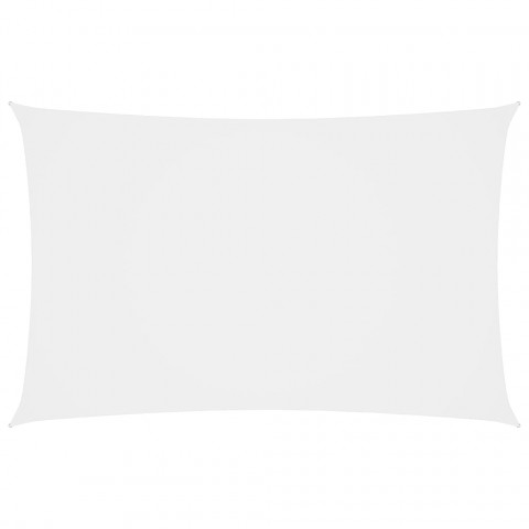 Voile de parasol tissu oxford rectangulaire 2x4,5 m blanc
