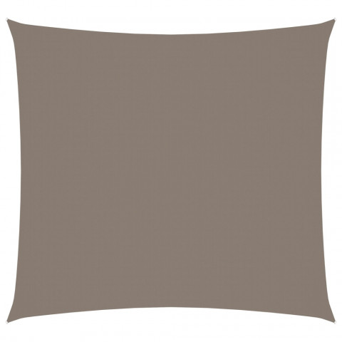 Voile de parasol tissu oxford carré 3,6x3,6 m taupe