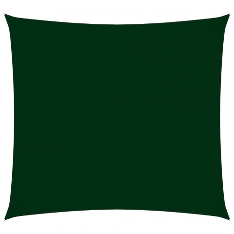 Voile de parasol tissu oxford carré 3,6x3,6 m vert foncé