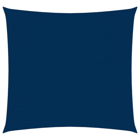Voile de parasol tissu oxford carré 5x5 m bleu