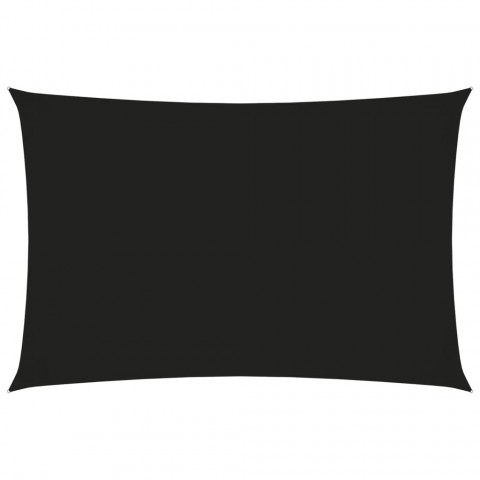 Voile de parasol tissu oxford rectangulaire 2x4,5 m noir