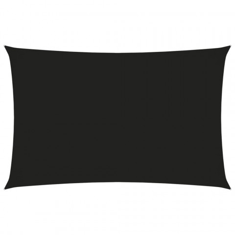 Voile de parasol tissu oxford rectangulaire 4x7 m noir