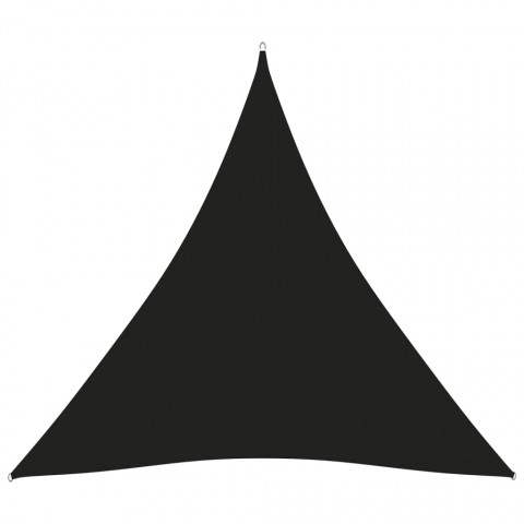Voile de parasol tissu oxford triangulaire 5x5x5 m noir