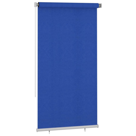 Store roulant d'extérieur 120x230 cm bleu pehd