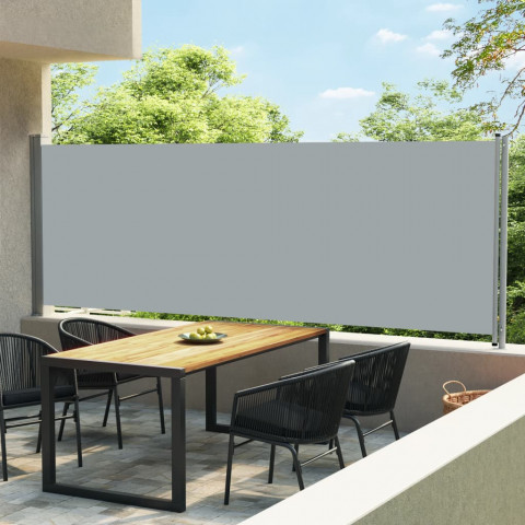 Auvent latéral rétractable de patio 600x160 cm - Couleur au choix