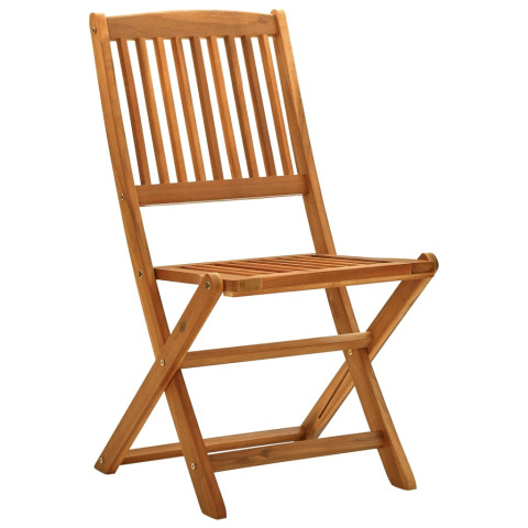 Chaises de jardin pliables 2 pcs bois d'eucalyptus massif