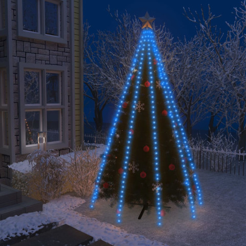  Guirlande lumineuse d'arbre de Noël 400 LED Bleu 400 cm