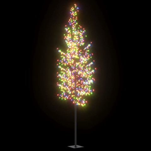 Sapin de Noël 1200 LED colorées Cerisier en fleurs - Hauteur au choix