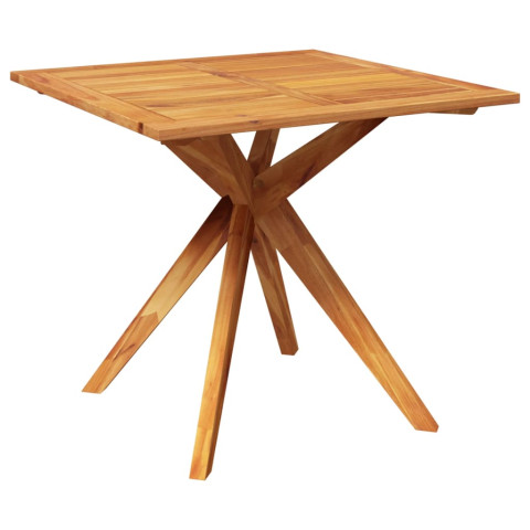 Table de jardin 85x85x75 cm bois d'acacia solide