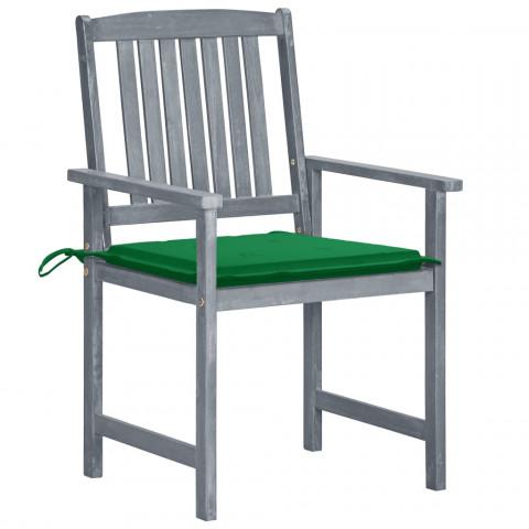 Chaises de jardin avec coussins 8 pcs bois d'acacia solide - Couleur des coussins au choix 