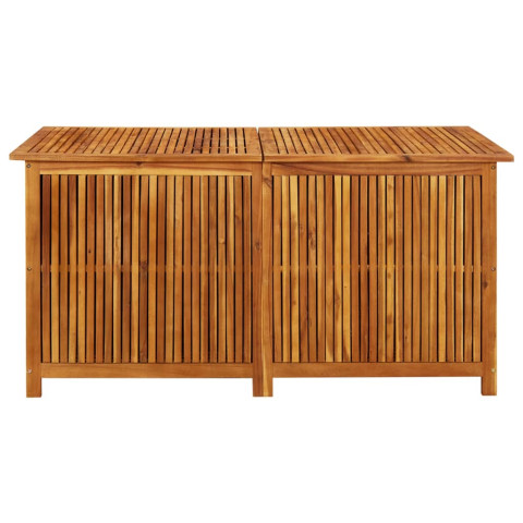 Boîte de rangement de jardin 150x80x75 cm bois d'acacia solide