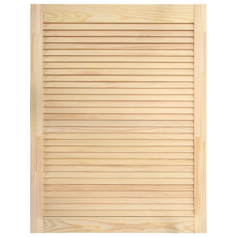 Porte à persiennes bois de pin massif 69x49,4 cm