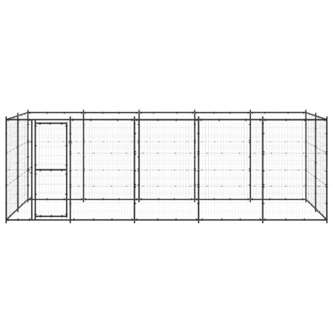 Chenil extérieur acier 12,1 m²