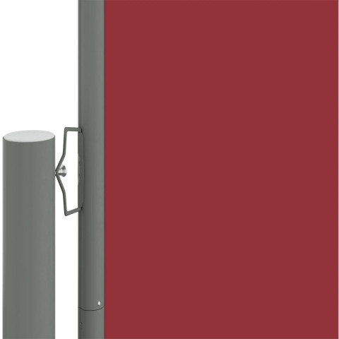 Auvent paravent store brise-vue latéral rétractable de patio jardin terrasse balcon protection visuelle écran 140 x 600 cm rouge helloshop26 02_0007461