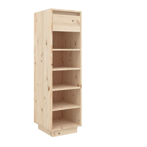 Armoire à chaussures 34x30x105 cm bois de pin massif