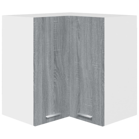 Armoire d'angle suspendue sonoma gris 57x57x60 cm