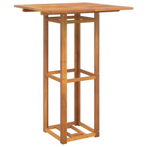 Table de bistro 75x75x110 cm bois d'acacia massif