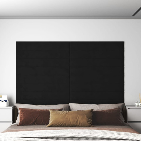 Panneaux muraux 12 pcs 90x15 cm velours 1,62 m² - Couleur au choix