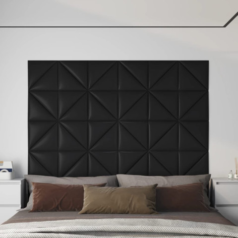 Panneaux muraux 12 pcs 30x30 cm similicuir 0,54 m² - Couleur au choix