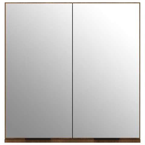 Armoire à miroir de salle de bain chêne 64 x 20 x 67 cm marron helloshop26 02_0006726