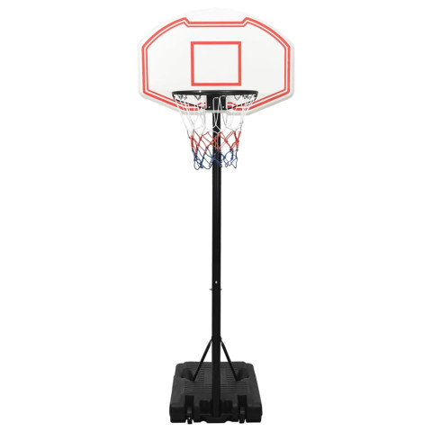 Support de basket-ball blanc 237-307 cm polyéthylène