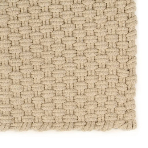 Tapis rectangulaire naturel 200x300 cm coton