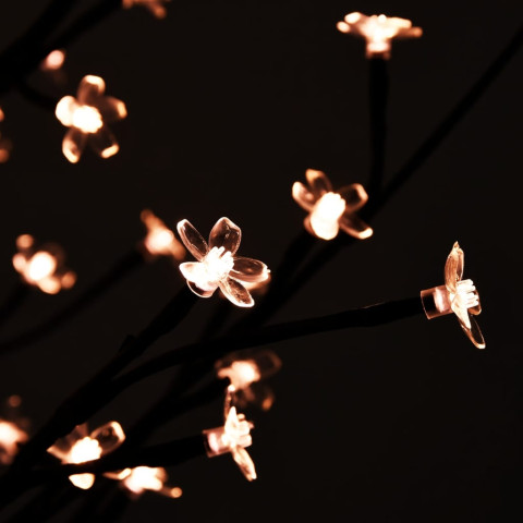 Arbre à led fleur de cerisier blanc chaud - Longueur au choix