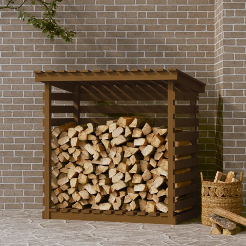 Support pour bois de chauffage bois de pin - Dimensions et couleur au choix