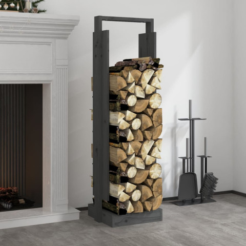 Porte-bûches 33,5x30x110 cm bois massif de pin – Couleur au choix