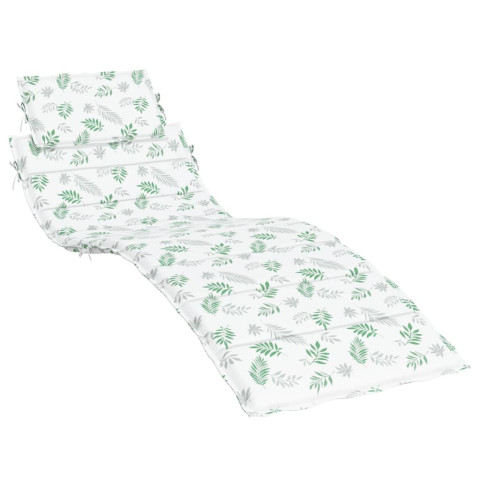 Coussin de chaise longue motif de feuilles tissu oxford