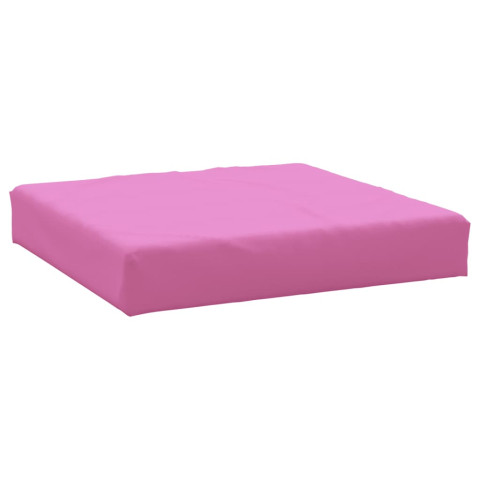 Coussin de palette rose 60x60x8 cm tissu oxford