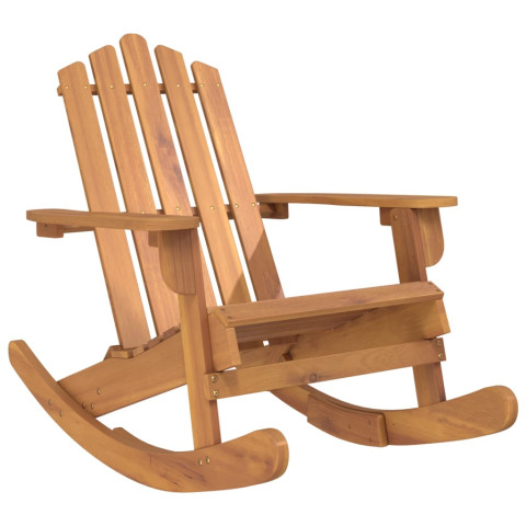 Chaise à bascule adirondack bois massif d'acacia