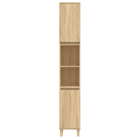 Armoire salle de bain chêne sonoma 30 x 30 x 190 cm helloshop26 02_0006647