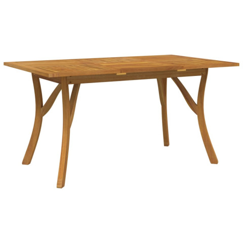 Table de jardin 150x90x75 cm bois d'acacia solide