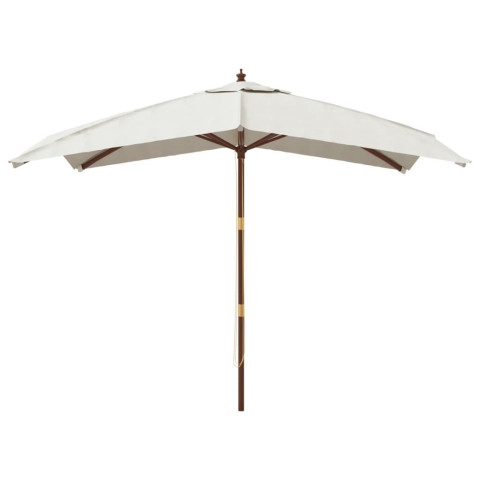 Parasol de jardin avec mât en bois 300 x 300 x 273 cm - Couleur au choix