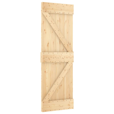 Porte 70x210 cm bois massif de pin
