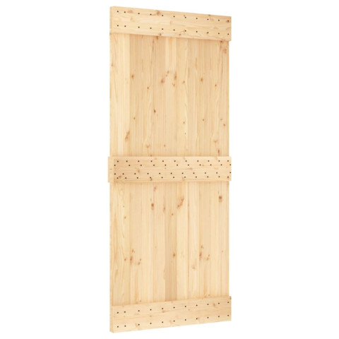 Porte narvik 90x210 cm bois massif de pin