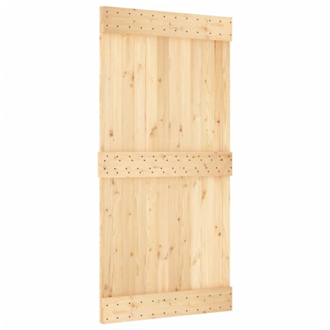 Porte 100x210 cm bois massif de pin
