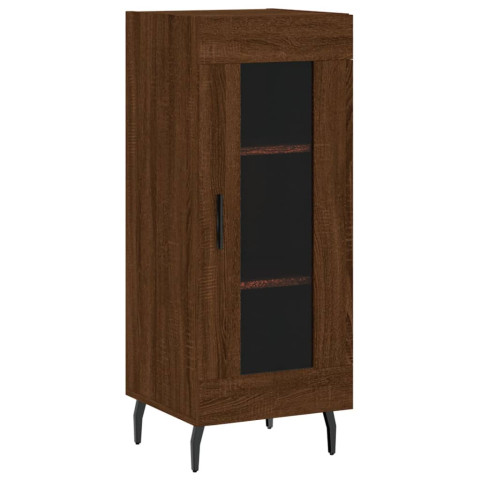 Buffet chêne marron 34,5x34x90 cm bois d'ingénierie