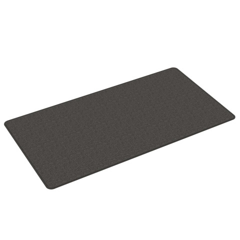 Tapis de couloir aspect sisal anthracite 80x150 cm