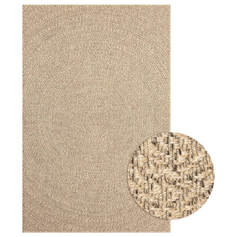 Tapis 160x230 cm aspect jute intérieur et extérieur