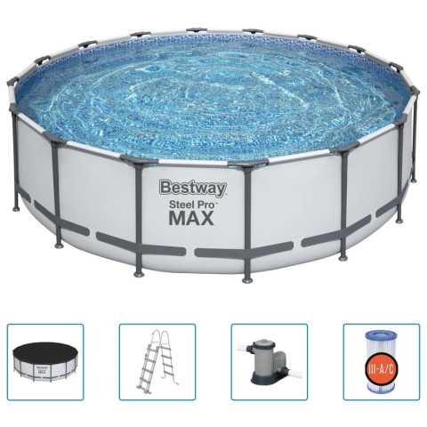 Ensemble de piscine steel pro max 488x122 cm