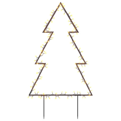  Décoration lumineuse arbre de Noël avec piquets 115 LED 90 cm